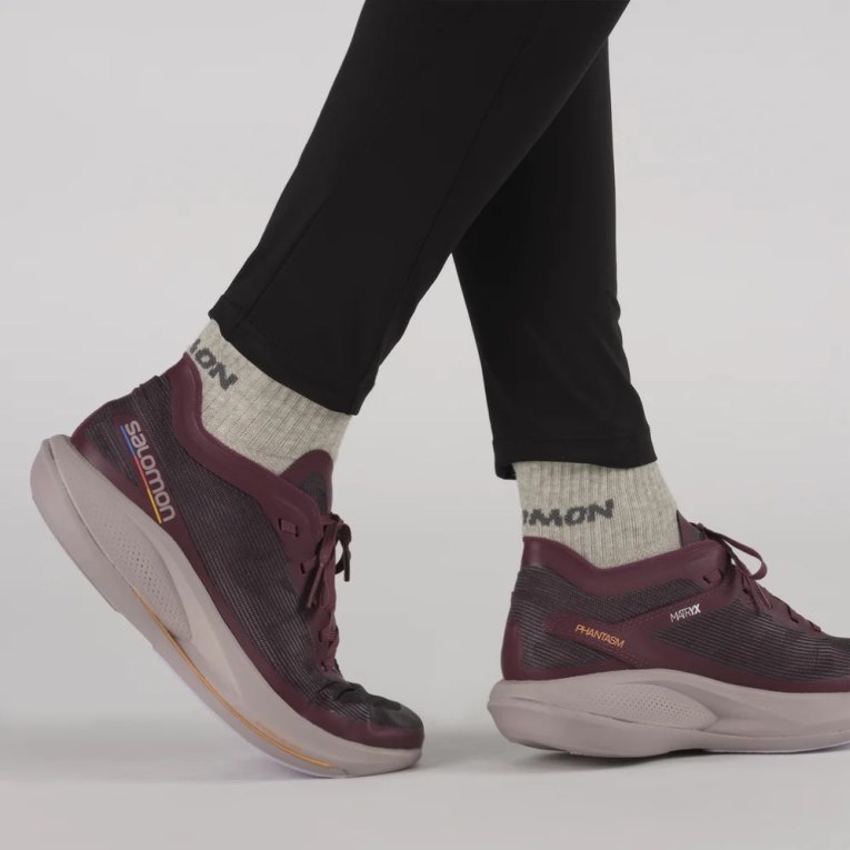 Burgundy Salomon Phantasm Women's Running Shoes | IE UX7095